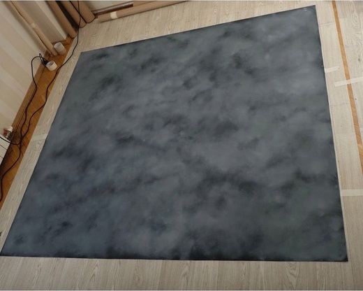 Фон на холсте, ручной работы SM.TEXTURE 2*2,2м. Smoke on the Water