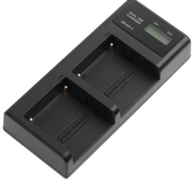 Зарядное устройство Sony NP-F960\750\550 на 2 аккумулятора DualCharger GreenBean