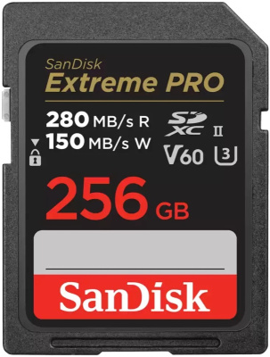 Память SanDisk EXTREME Pro UHS-II (SDXC) 256 Gb 280Mb/s