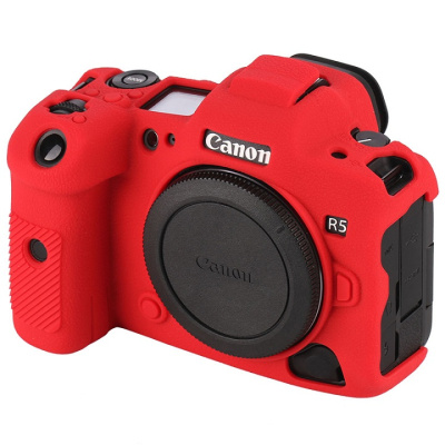 Чехол силиконовый для Canon EOS R5 красный
