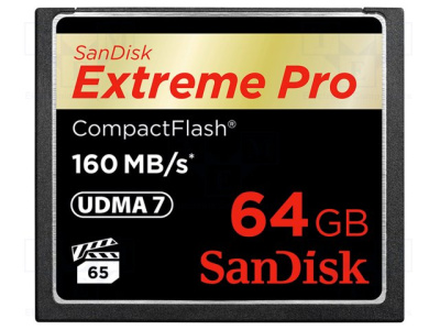 Карта памяти Compact Flash Card Sandisk 64Gb EXTREME Pro 160Mb/s