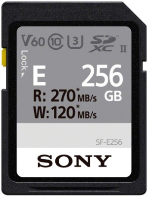 Карта памяти Sony SF-E256 UHS-II 256GB 270R/120W