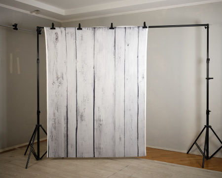 Фон на неопрене SM.TEXTURE 1,5*2м. Доски белые