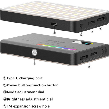 Накамерный свет Ulanzi VL120 RGB 2500-9000K Чёрный