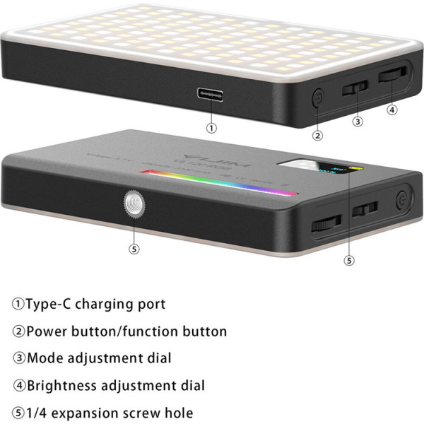 Накамерный свет Ulanzi VL120 RGB 2500-9000K Чёрный