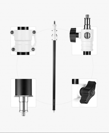 Штанга HPUSN SS1203F телескопическая трехсекционная 54.5-120см
