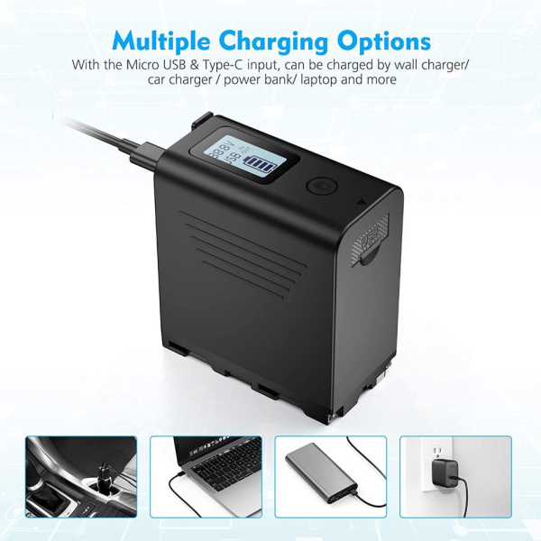 Аккумулятор SONY NP-F980L 10050 mAh не ориг. Powerextra