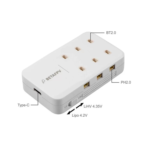 Зарядное устройство BETAFPV 6 port 1S с адаптером
