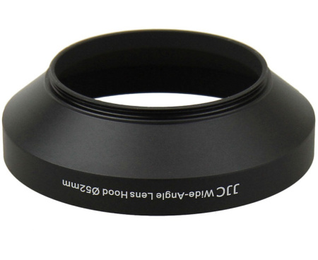 Бленда для объектива JJC 52mm металлическая, широкий угол LN-52W
