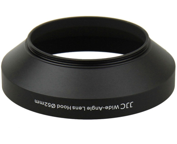 Бленда для объектива JJC 52mm металлическая, широкий угол LN-52W
