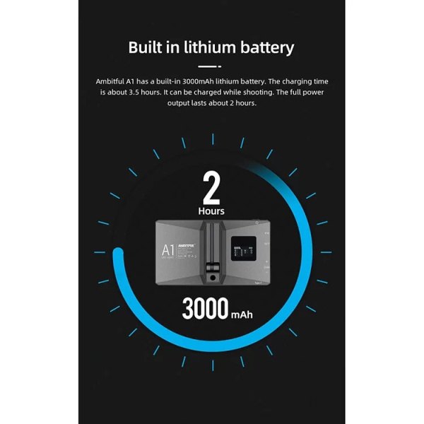 Накамерный свет DigitalFoto A1 RGB, 2500-8500K