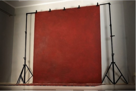 Фон на холсте, ручной работы SM.TEXTURE 2*2,2м. Royal Red