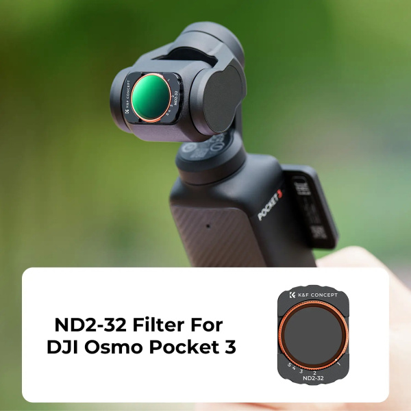 Светофильтр KF Concept ND2-32 для DJI Osmo Pocket 3 KF01.2544