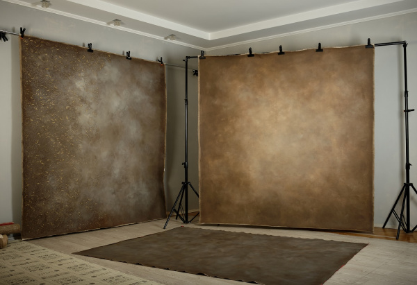 Фон на холсте, ручной работы SM.TEXTURE 2*2,2м. Imperial Brown