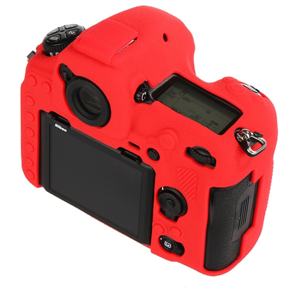 Чехол силиконовый для Nikon D850 красный