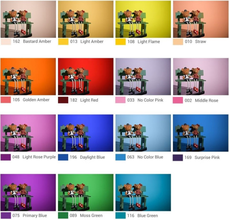 Набор цветных светофильтров Godox V-11C для круглой головки