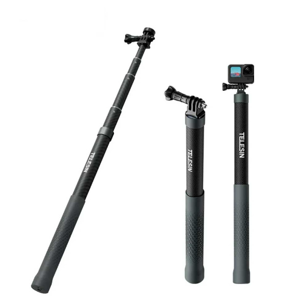 Монопод Telesin GP-MNP-002 для GoPro телескопический, карбон