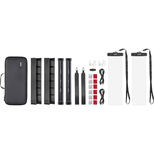 Комплект светодиодных осветителей Godox TL30-K2 RGB