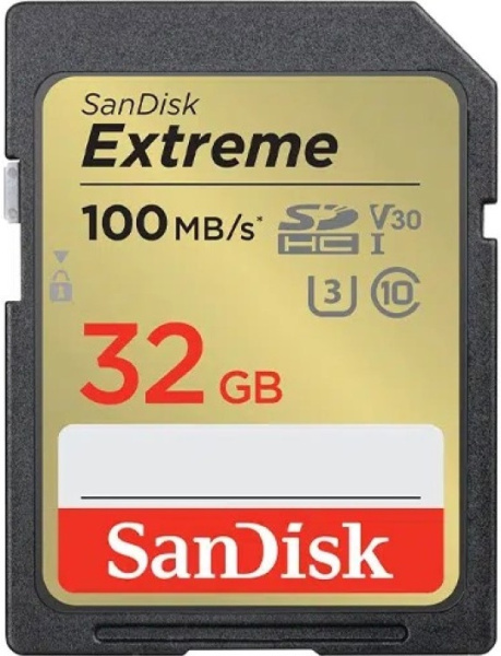 Память SanDisk EXTREME UHS-I (SDHC) 32 Gb class 10 100mb/s