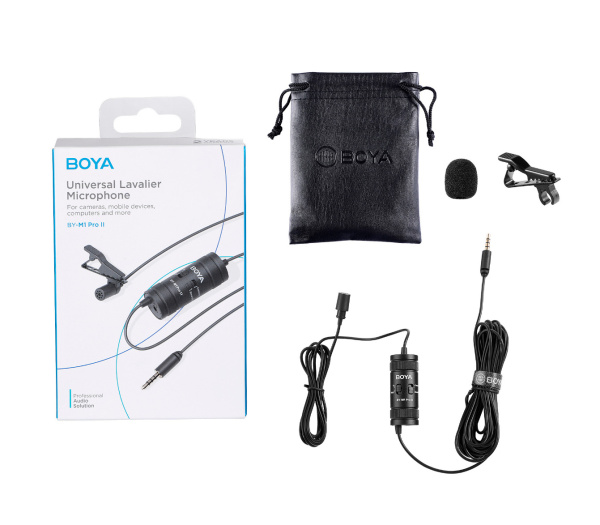 Микрофон BOYA  BY-M1Pro II Всенаправленый петличный
