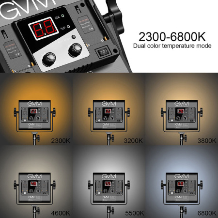 Комплект осветителей светодиодных GVM 560AS (2 источника)