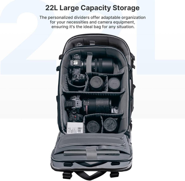 Рюкзак Ulanzi BP09 22L чёрный