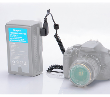 Адаптер питания Kingma NP-F550 D-Tap (каплер)