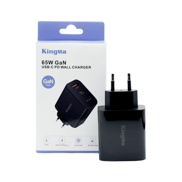 Сетевой адаптер KingMa 65W GaN USB/Type-C