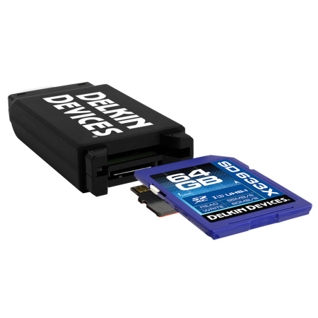 Считыватель Delkin Devices, Dual Slot microSD/SD, USB 3.0