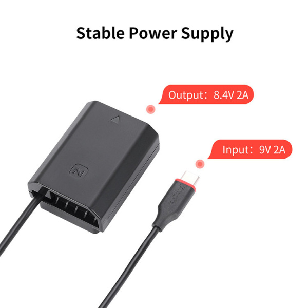 Адаптер питания Kingma NP-FZ100 Type-C (каплер)