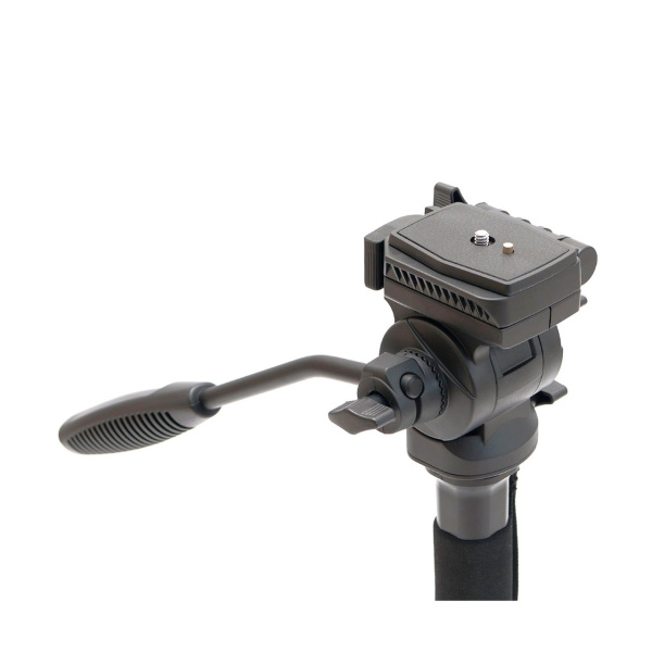 Монопод FUJIMI FM222V Алюминиевый с 3-х точечным упором (ногами) и головой для видео съёмки 1470мм