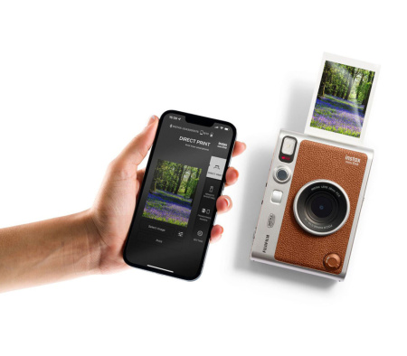Компактная камера с мгновенной печатью Fujifilm Instax Mini Evo коричневый