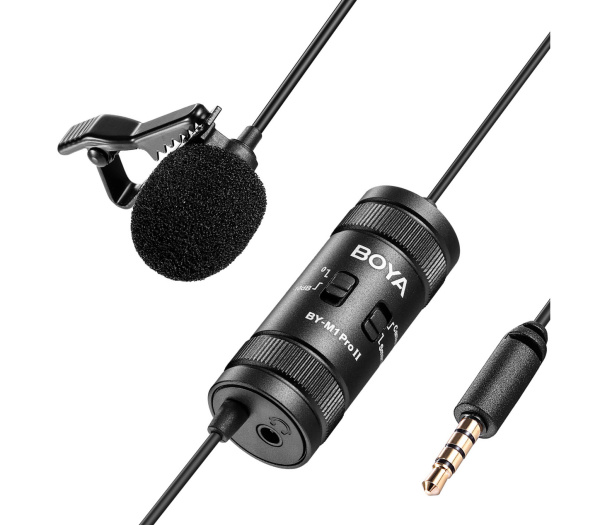 Микрофон BOYA  BY-M1Pro II Всенаправленый петличный