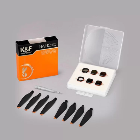 Набор светофильтров KF Concept для DJI Mini 3 Pro 6шт + пропеллеры