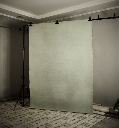 Фон на холсте, ручной работы SM.TEXTURE 1,5*2,2м. Мятный