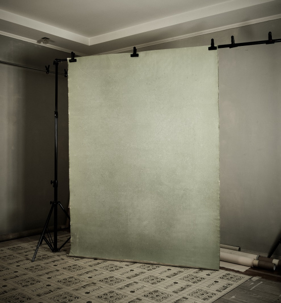 Фон на холсте, ручной работы SM.TEXTURE 1,5*2,2м. Мятный