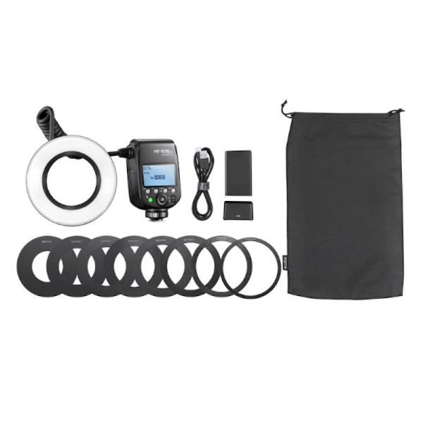 Фотовспышка Godox MF-R76C TTL кольцевая для макросъемки Canon