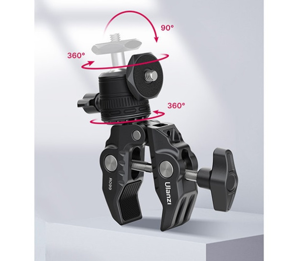 Зажим Ulanzi R099 + шаровая голова
