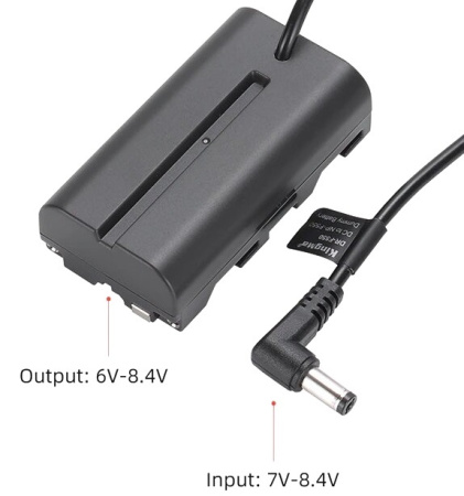 Система питания KingMa NP-F550 от розетки (каплер)