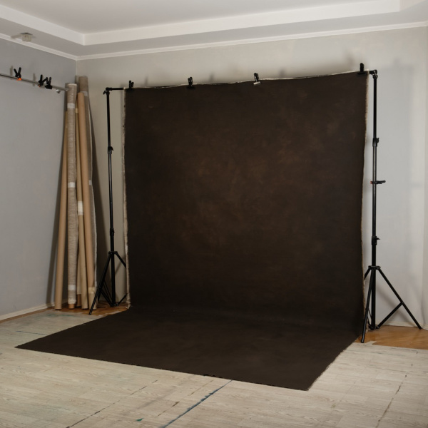 Фон на холсте, ручной работы SM.TEXTURE 2,2*3м. Brunette