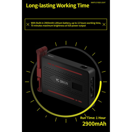 Накамерный свет YC Onion WAFFLE PRO RGB 3200-6200K