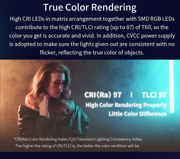 Осветитель светодиодный Sirui Duken T60 Telescopic RGB жезл