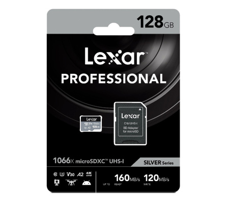 Память Lexar (microSDXC) 128Gb UHS-I U3 V30 1066x 160 mb/s