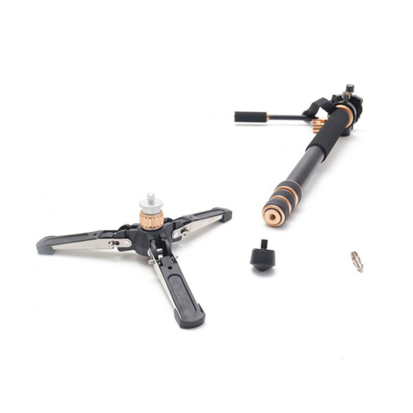 Монопод FUJIMI FM333LH Алюминиевый с 3-х точечным упором (ногами) и алюминиевой головой