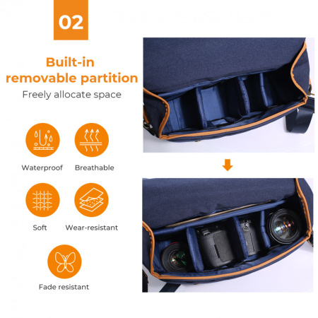 Фотосумка KF Concept Messenger Beta 12L KF13.062V1