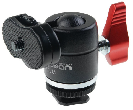 Штативная голова GreenBean TH-05M с адаптером на горячий башмак нагр. 3 кг