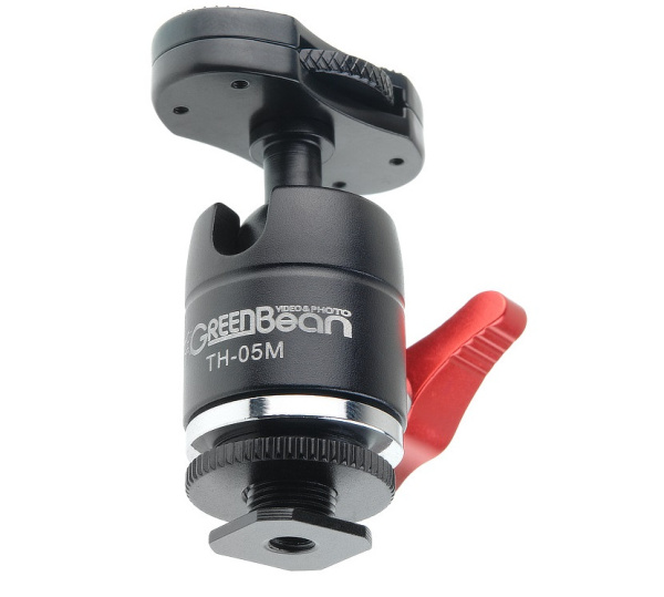 Штативная голова GreenBean TH-05M с адаптером на горячий башмак нагр. 3 кг