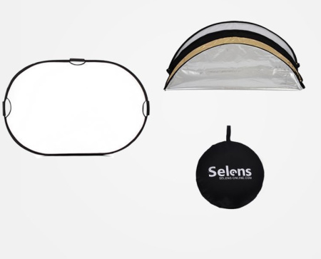 Отражатель Selens 5 в 1 (80x120см) с ручками