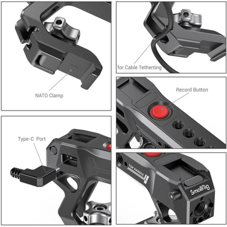Рукоятка верхняя SmallRig NATO 2880 с кнопкой спуска для Panasonic, Fujifilm