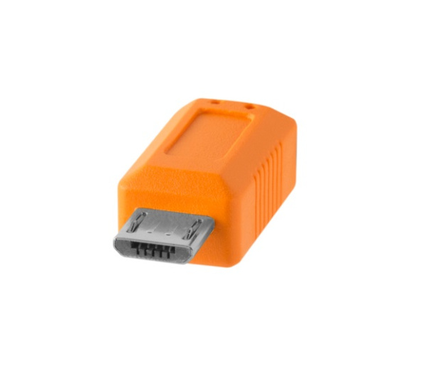 Кабель Tether Tools TetherPro USB-C to USB 2.0 Micro-B 5-Pin 4.6m Orange [CUC2515-ORG]
